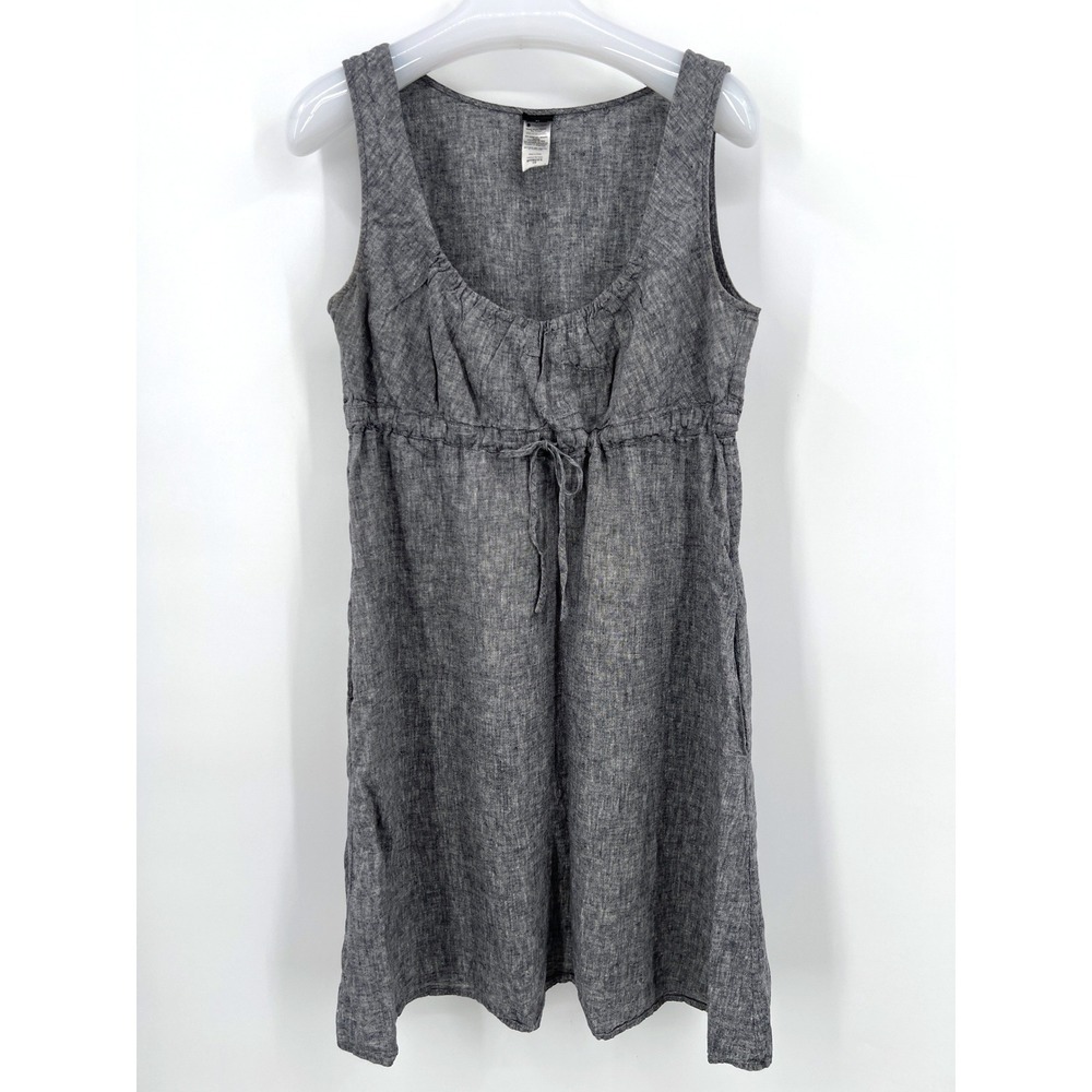Patagonia Summertime Hemp Dress Chambray Raven Gray Size 10